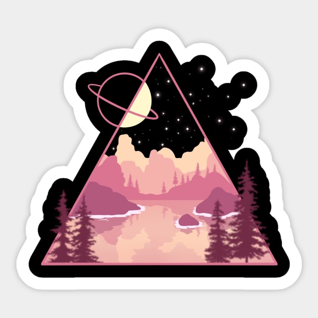 Lake view Sticker by drew.art